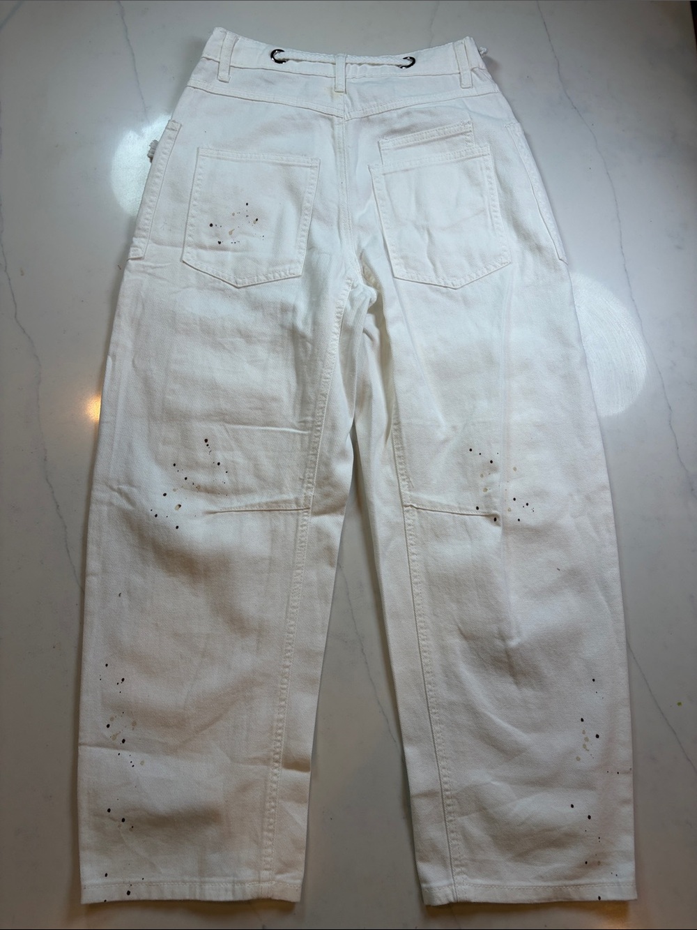 White patchwork Jeans - Picture 3 of 5
